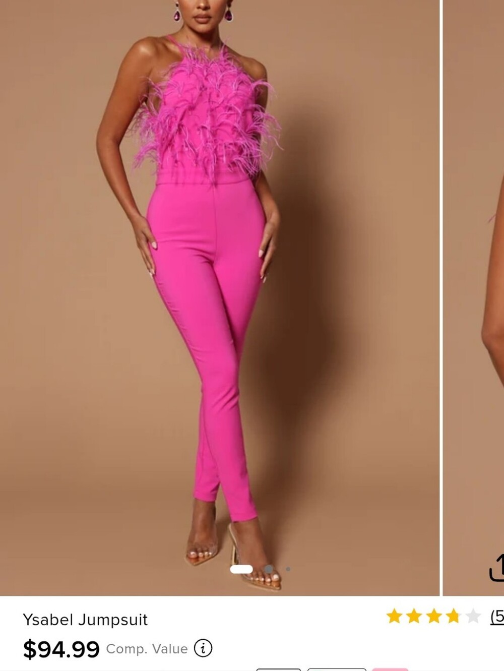 Ysabel Jumpsuit Hot Pink
